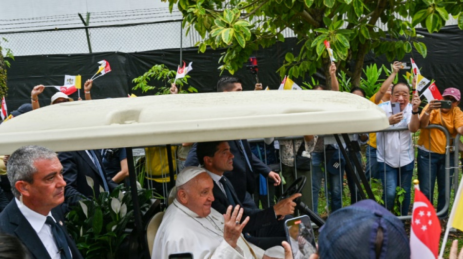 Le pape rencontre les autorités de Singapour avant la fin de sa longue tournée