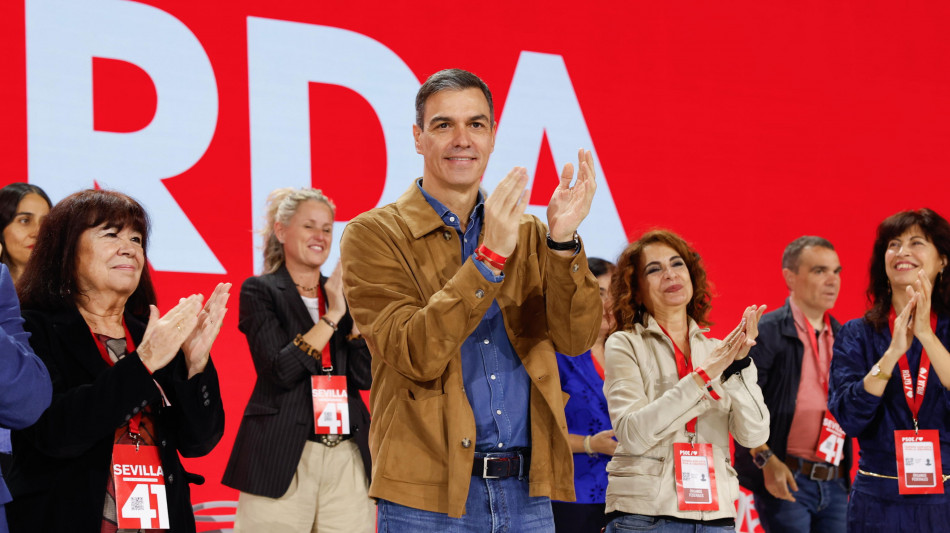 Sánchez al congresso del Psoe, 'il meglio deve ancora arrivare'