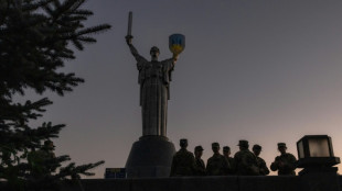 Ukraine replaces Soviet emblem on massive Motherland monument