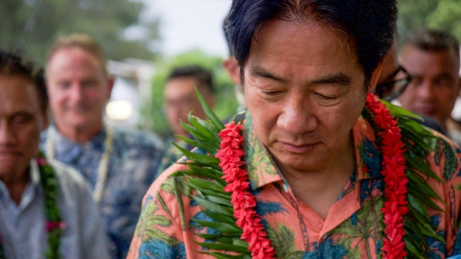 Taiwan's Lai arrives in Tuvalu to shore up Pacific allies