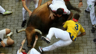 Tres personas corneadas en el quinto encierro de toros de Pamplona